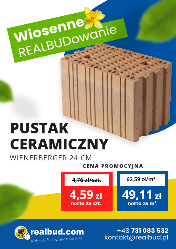 Promocja wienerberger 24 pustak ceramiczny